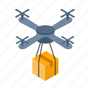 drone, delivery, package, shipping, parcel