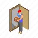 home, delivery, parcel, package, boy