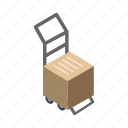 package, carrier, trolley, cargo, hand