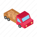 truck, delivery, parcels, shipping, cargo