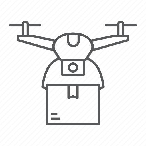 Drone, delivery, unmanned, shipping, copter, wireless icon - Download on Iconfinder