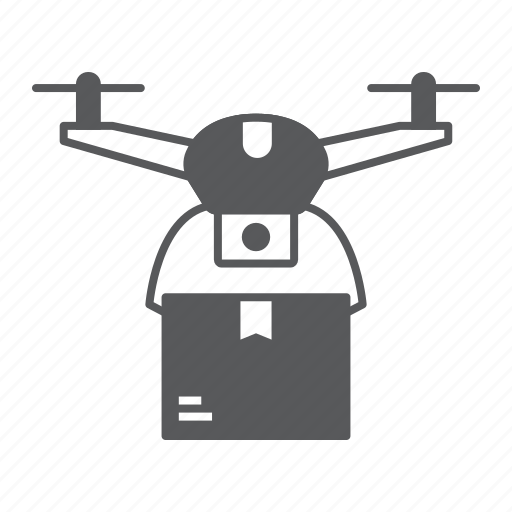 Drone, delivery, unmanned, shipping, copter, wireless icon - Download on Iconfinder