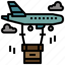 airplane, cargo, delivery, plane, shipping
