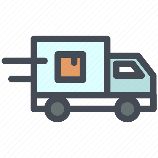 Box, bussiness, delivery, logistics, package, send, truck icon - Download on Iconfinder