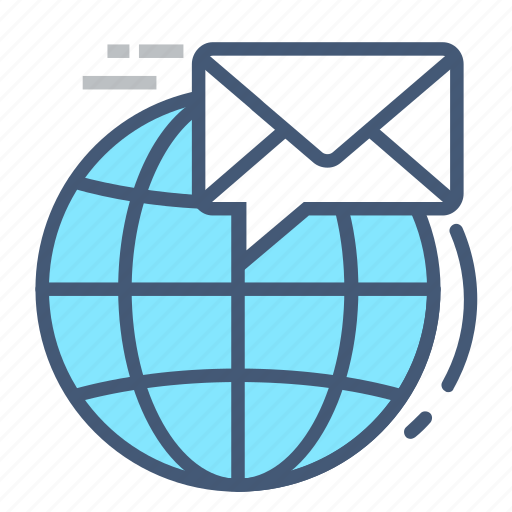 Communication, email, globe, inbox, laptop, receive, world icon - Download on Iconfinder