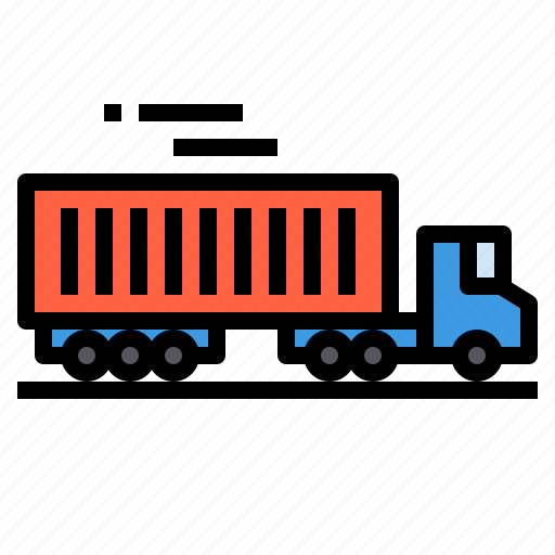 Container, delivery, logistics, transport, truck icon - Download on Iconfinder