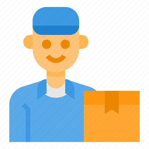 Delivery, logistics, man, package, shipping icon - Download on Iconfinder