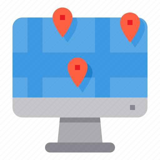 Destination, gps, logistics, map, navifator icon - Download on Iconfinder