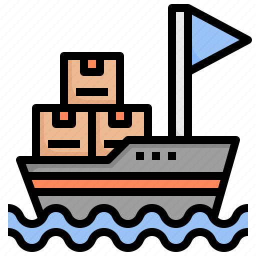 Cargo, boat, import, shipping, and, delivery, shipment icon - Download on Iconfinder