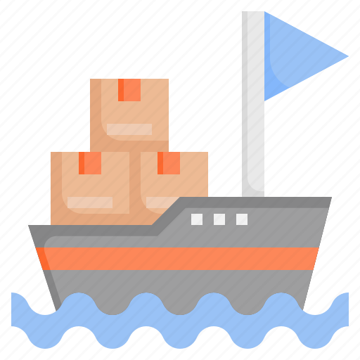 Cargo, boat, import, shipping, and, delivery, shipment icon - Download on Iconfinder