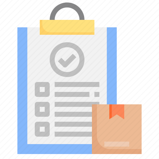 Checklist, order, product, package, box, packaging icon - Download on Iconfinder