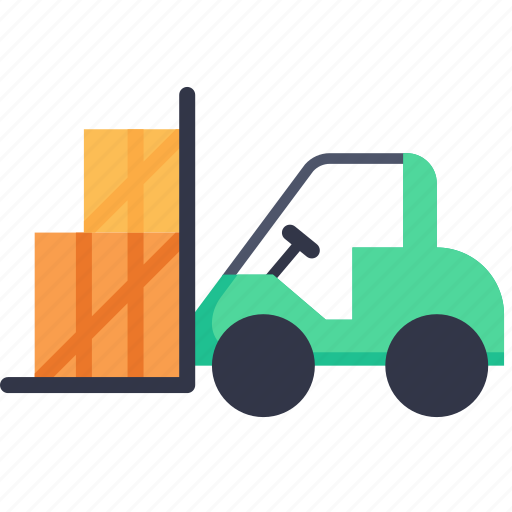 Forklift, industrial, industry, lift, loading, logistic, transportation icon - Download on Iconfinder