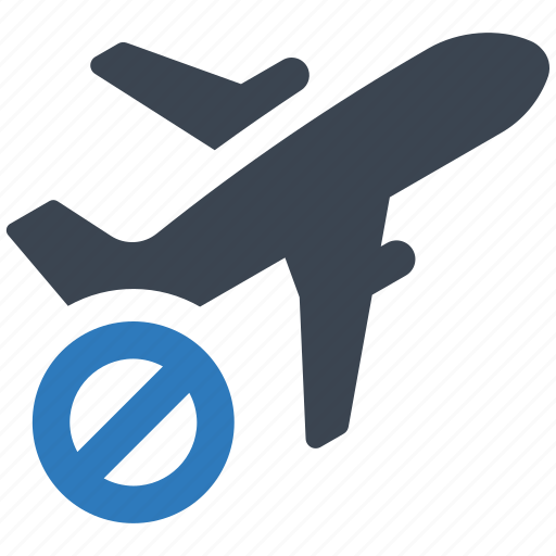 Airplane, forbidden, plane, stop, no, flight, prohibit icon - Download on Iconfinder