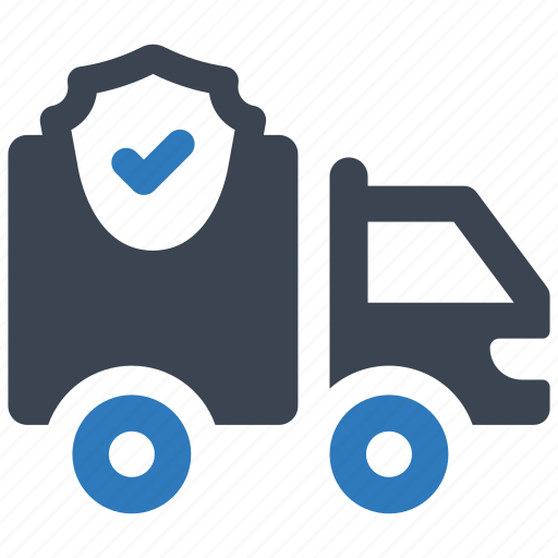 Truck, logistics, transportation, save, protection icon - Download on Iconfinder