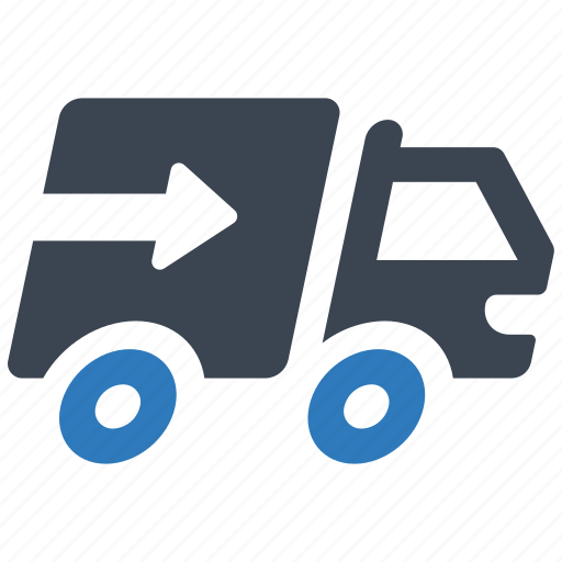 Delivery, transportation, arrow, vehicle, route, fast, shipping icon - Download on Iconfinder