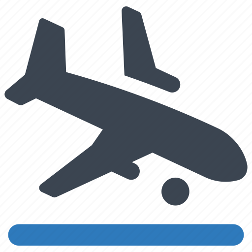 Airplane, plane, flight, airport, landing icon - Download on Iconfinder