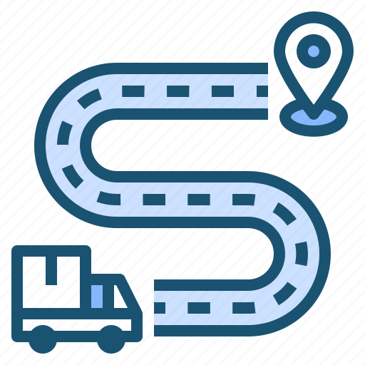 Delivery, gps, location, navigation, route, shipping icon - Download on Iconfinder