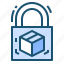 logisticssecurity, package, padlock, protectedbox, safeshipping 