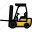 forklift, industrial, logistic, warehouse, lift, storage, lineart 