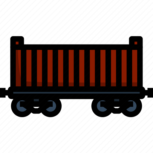 Container, goods, shipping, cargo, freight, delivery, railroad icon - Download on Iconfinder