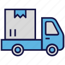 box, carton, logistics delivery, shipping, truck