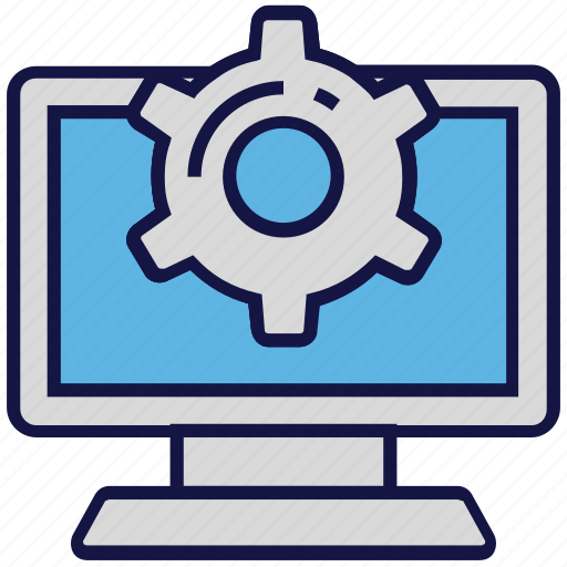 Cogwheel, configuration, gear, logistics delivery, monitor, options, settings icon - Download on Iconfinder