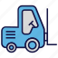 forklift, logistics delivery, shipping, transport 