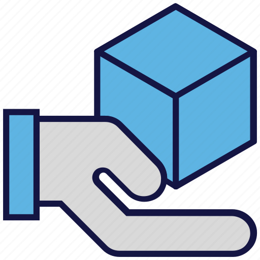 Box, carton, hand, logistics delivery, parcel, send icon - Download on Iconfinder