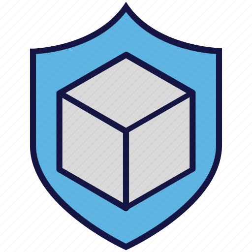Box, carton, logistics delivery, protection, shield icon - Download on Iconfinder