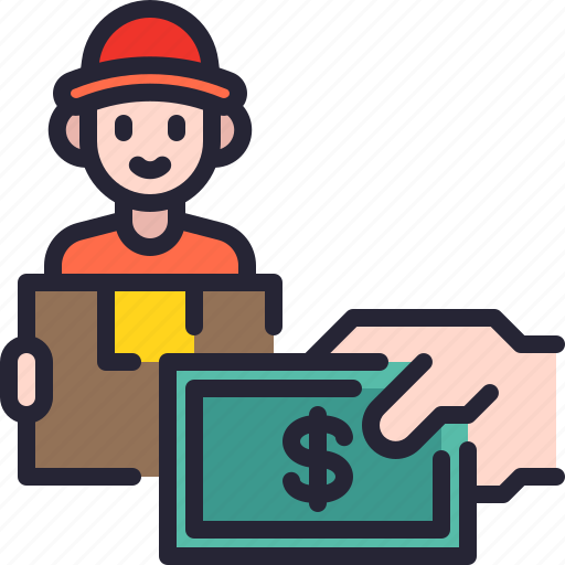 Cash, on, delivery, man, shipping, logistics, payment icon - Download on Iconfinder