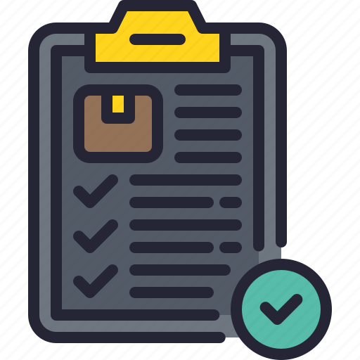 Clipboard, checklist, logistics, verified, criteria icon - Download on Iconfinder