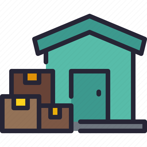 Home, delivery, house, logistics, shopping, box icon - Download on Iconfinder