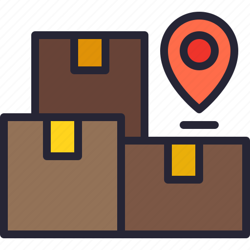 Logistics, tracking, pin, delivery, location icon - Download on Iconfinder