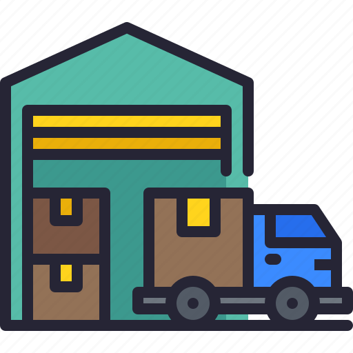 Warehouse, storage, delivery, truck, cargo icon - Download on Iconfinder
