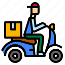 courier, deliveryscooter, express, motocycle, scooter, scooterdelivery