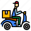 courier, deliveryscooter, express, motocycle, scooter, scooterdelivery 