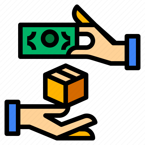 Box, cash, hand, money icon - Download on Iconfinder