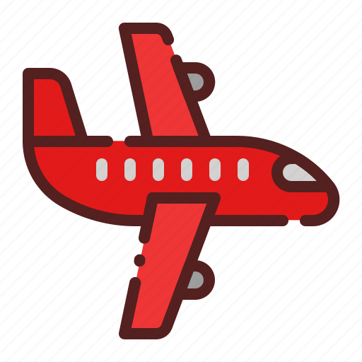 Airplane, delivery, flight, logistics, package box, shipping, transport icon - Download on Iconfinder