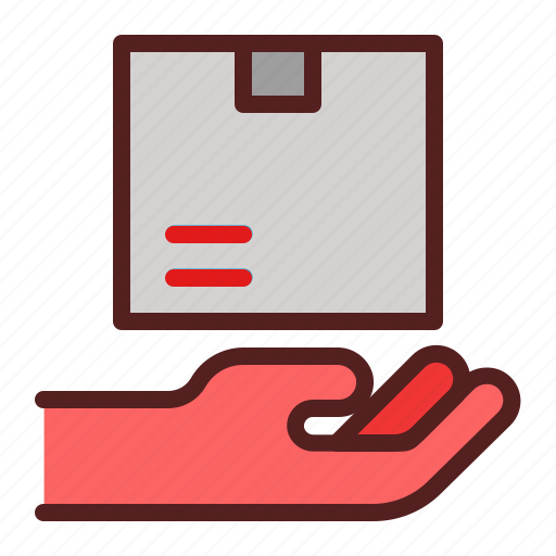Delivery, hand over, logistics, package box, receive, sent, shipping icon - Download on Iconfinder