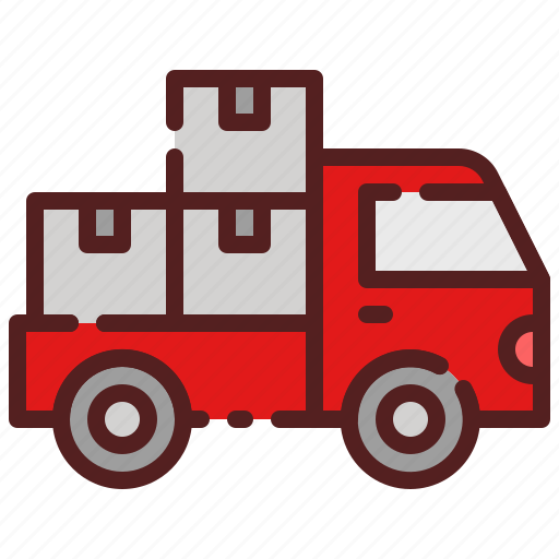 Delivery, logistics, package box, shipping, transport, truck, vehicle icon - Download on Iconfinder