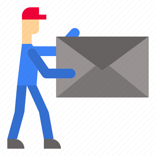 Delivery, door, postman icon - Download on Iconfinder