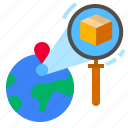 globe, location, search, tracking, world