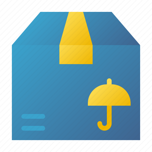 Delivery, insurance, logistics, package box, protection, safety, shipping icon - Download on Iconfinder