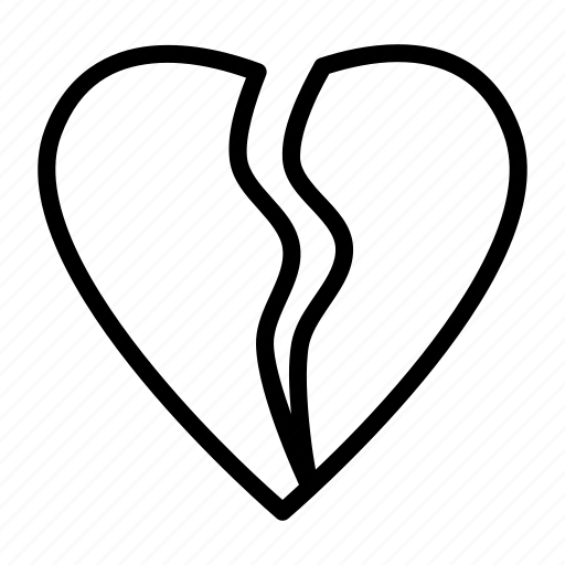 Broken, divorce, love, valentine icon - Download on Iconfinder