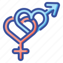 female, gender, love, male, sex, shapes, symbols