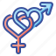 female, gender, love, male, sex, shapes, symbols 