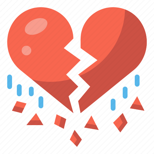 Broken, heart, heartbreak, love, lovelorn, regret, valentine icon - Download on Iconfinder