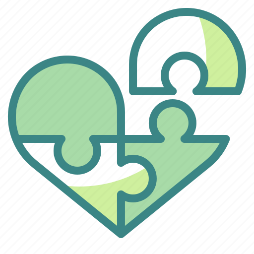 Heart, jigsaw, love, lovely, puzzle, romantic, valentine icon - Download on Iconfinder