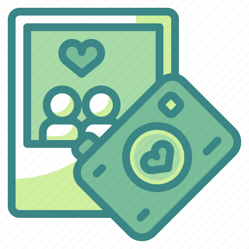 Camera, heart, image, love, photograph, picture, valentines icon - Download on Iconfinder