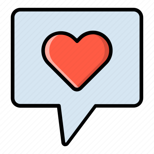 Chat, happy, heart, love, romance, romantic, valentine icon - Download on Iconfinder